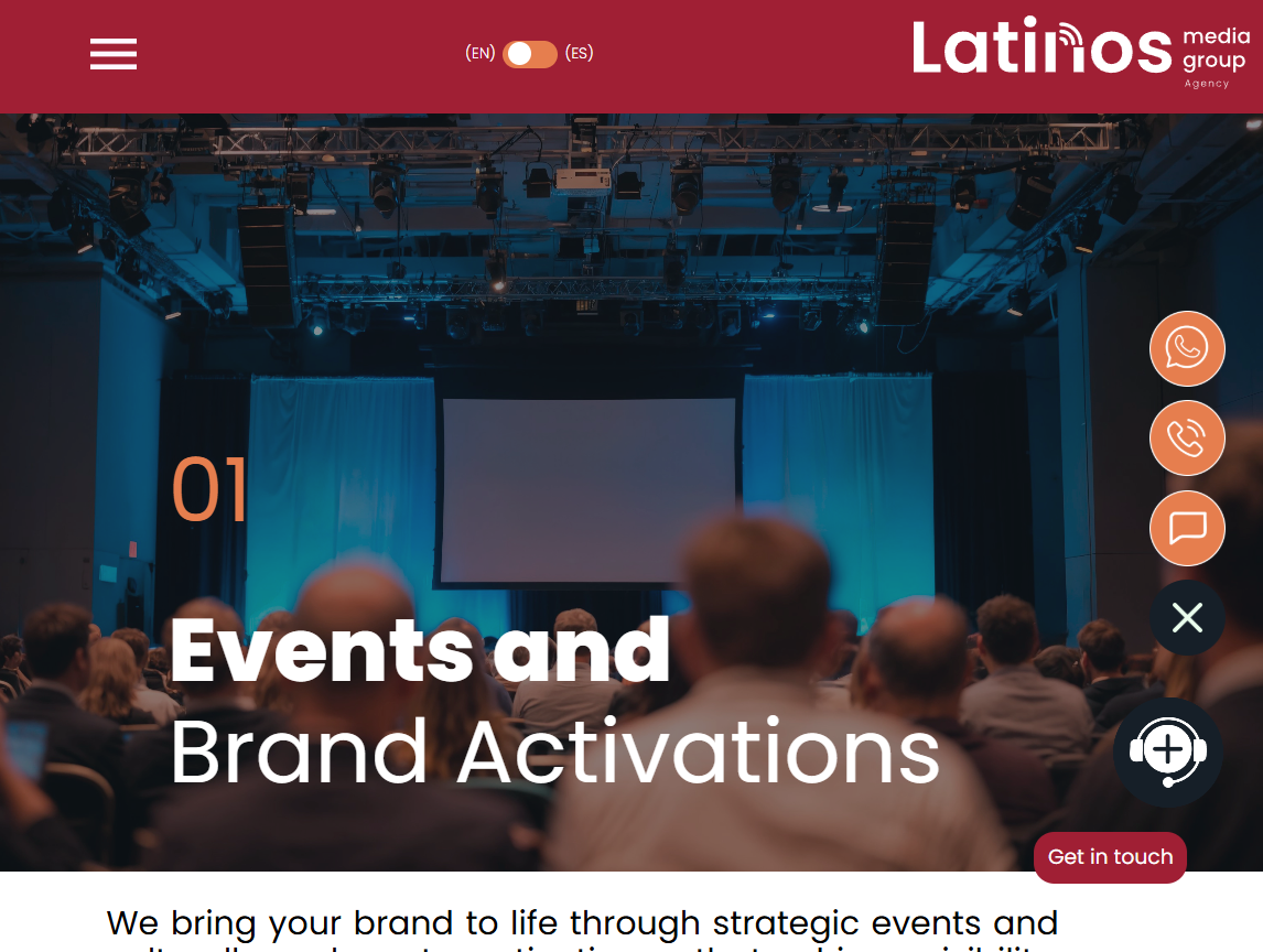 sitio web de latinos media group